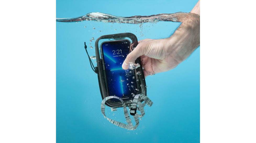 Nite Ize RunOff Waterproof Phone Cases, Charcoal, 3.85 x 6.65 x 0.70in, ROPC-09-R8