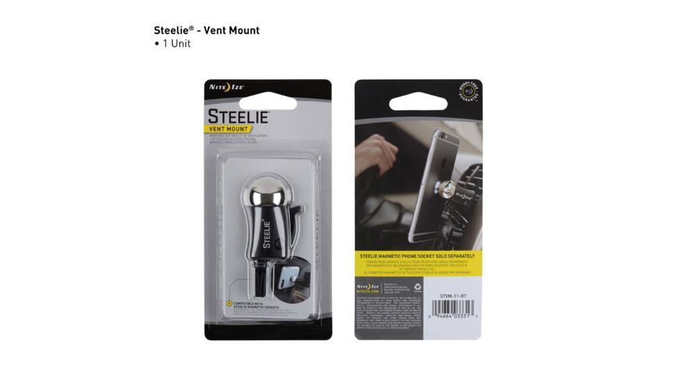 Nite Ize Steelie Orbiter Magnetic Socket with Metal Plate, One Size STO-01-R7