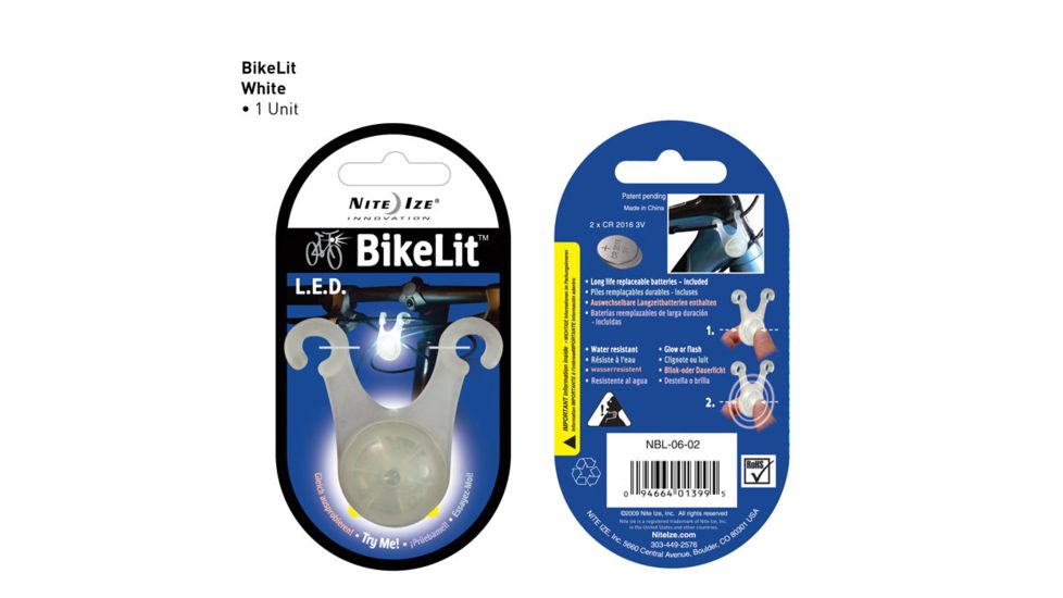 Nite Ize BikeLit LED Under Bike Seat Light White
