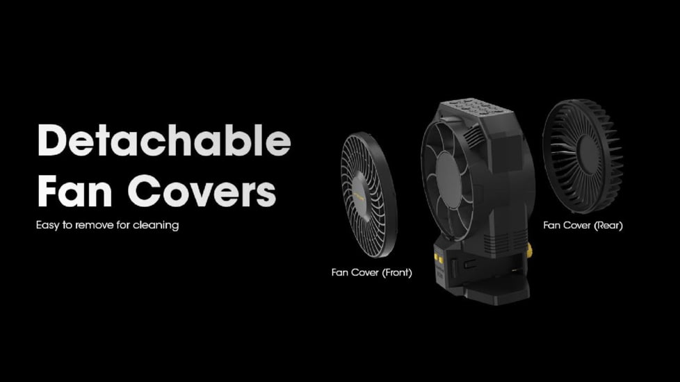Nitecore CW30 Portable Cordless Photography Fan, Black, ACC-NITE-CW30
