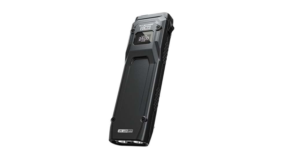 Nitecore EDC23 Lithium Ion 2500 Lumens Ultra-Slim LED Flashlight, Black, EDC23