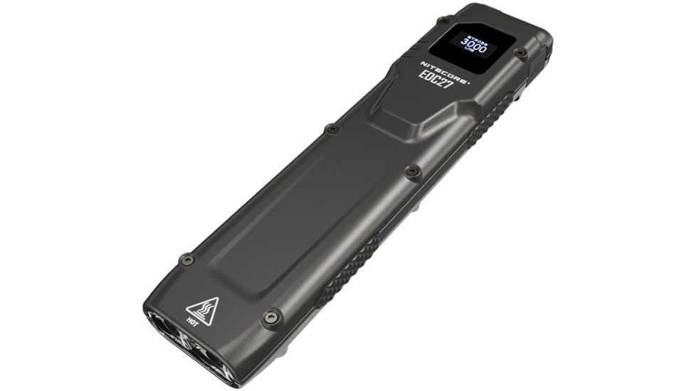 Nitecore EDC27 Ultra Slim Flat EDC LED Flashlight, Lithium Ion, 3000 Lumens, White, Black, FL-NITE-EDC27