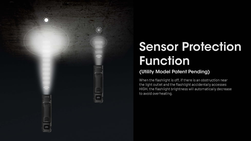 Nitecore EDC29 Lithium Ion 6500 Lumens Flat LED Flashlight, Black, EDC29