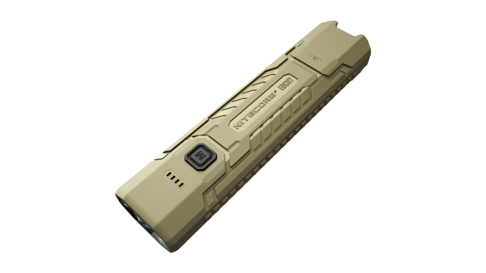 Nitecore EDC07 Rechargeable Lithium Ion 1500 Lumens LED Flashlight, Tan, 6952506409815