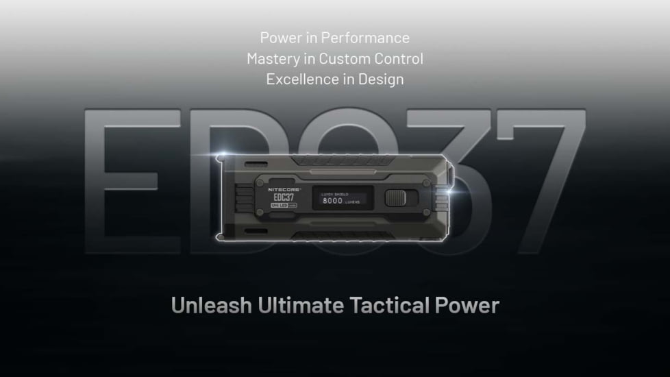 Nitecore EDC37 USB-C Rechargeable 8000 Lumens LED EDC Flashlight