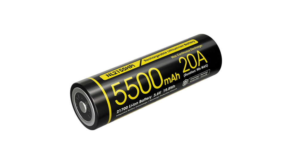 Nitecore NL2155HPi 5500mAh Rechargeable 21700 Battery for i Series