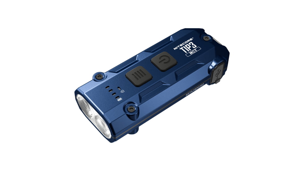 Nitecore TIP3 Rechargeable Keychain Lithium Ion 720 Lumens LED Flashlight, Blue, 6952506409778