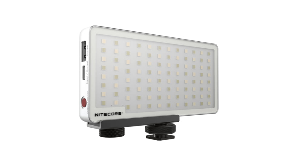 Nitecore SCL10 2-in-1 Smart Camera Light and Power Bank, Silver, 6952506494026