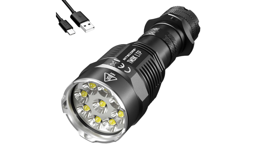 Nitecore TM9K LTP 9800 Lumen Low Temperature Rechargeable Flashlight, Black, 6952506407118