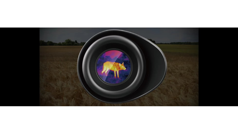 NOCPIX VISTA, Thermal Imaging Sight, 2X Magnification, 50mm Objective, 1280X1024 Thermal Sensor, 1,200 Yard Laser Range Finder, Black VISTA-S50R