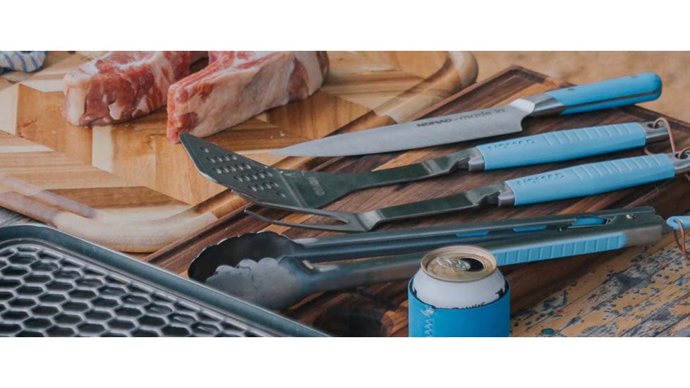 Nomad Grills BBQ Tool Set, Blue, Small, NG-BBQTS-BLU