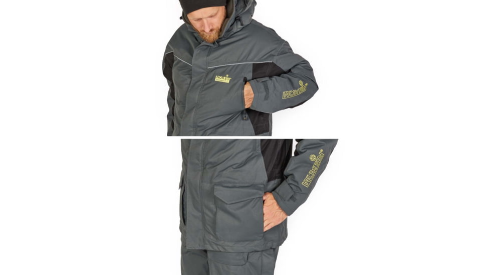 Norfin Element Float Suit - Mens, Grey, 2XL, 439505-XXL