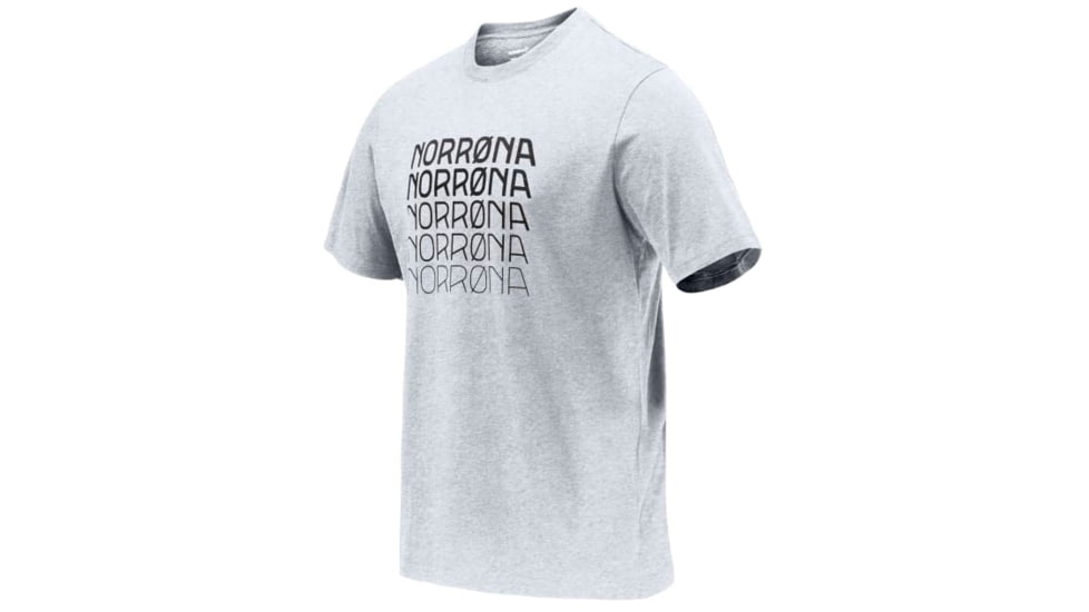 Norrona /29 Cotton Bolder T-Shirt - Mens, Grey Melange, Medium, 7042698459541