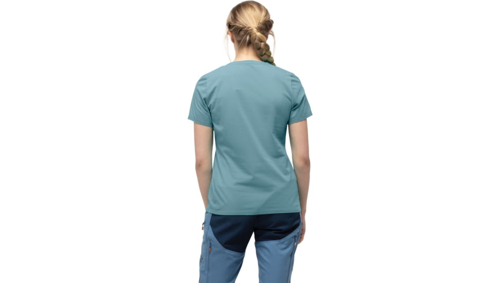 Norrona /29 Cotton Journey T-Shirt - Womens, Tourmaline, Extra Small, 7042698459343