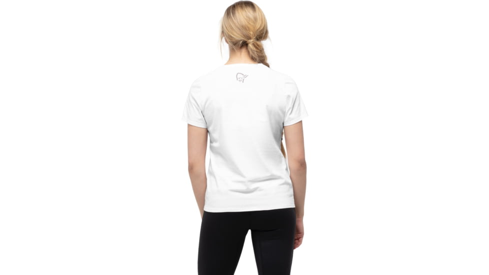 Norrona /29 Cotton Wood Viking T-Shirt - Womens, Pure White, Extra Small, 7042698459800
