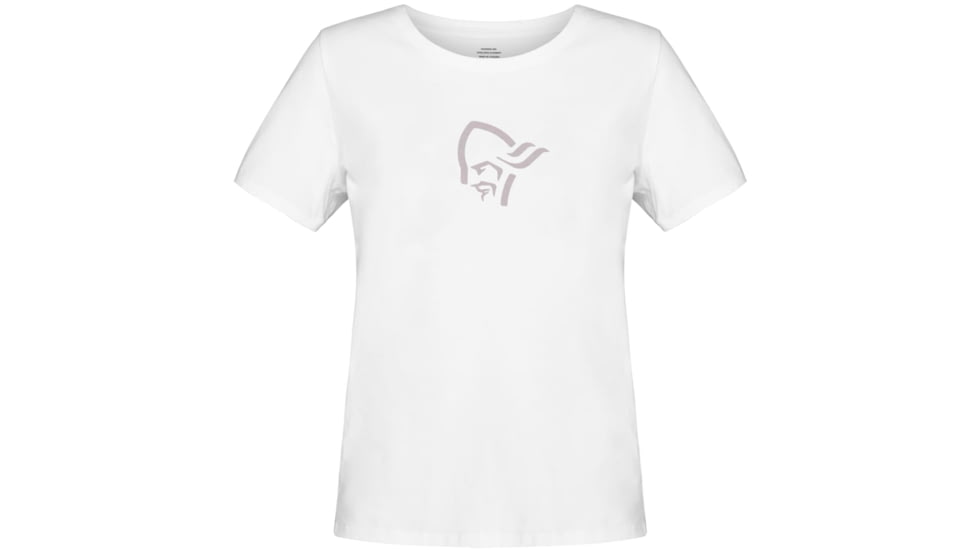 Norrona /29 Cotton Wood Viking T-Shirt - Womens, Pure White, Extra Small, 7042698459800