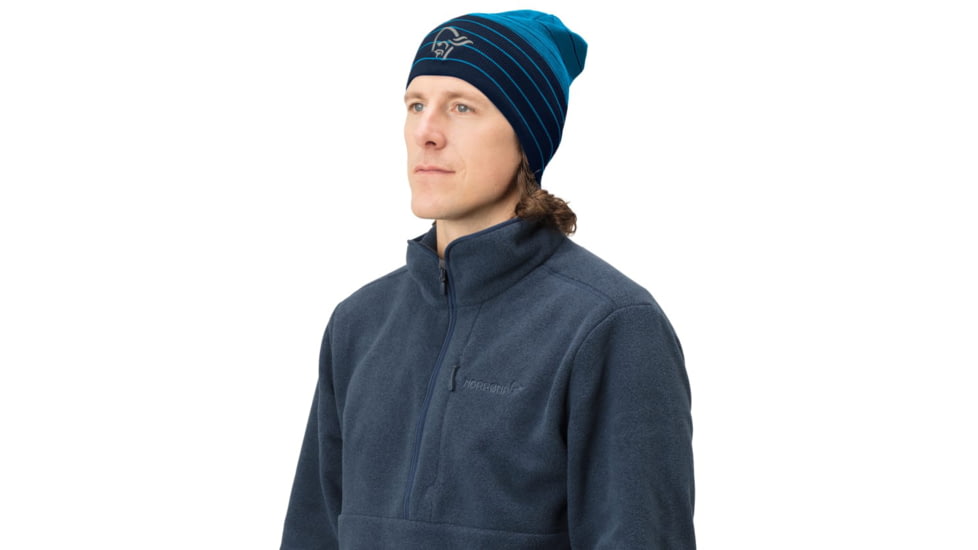 Norrona /29 Light Beanie, Indigo Night/Hawaiian surf, Large, 7042698471659