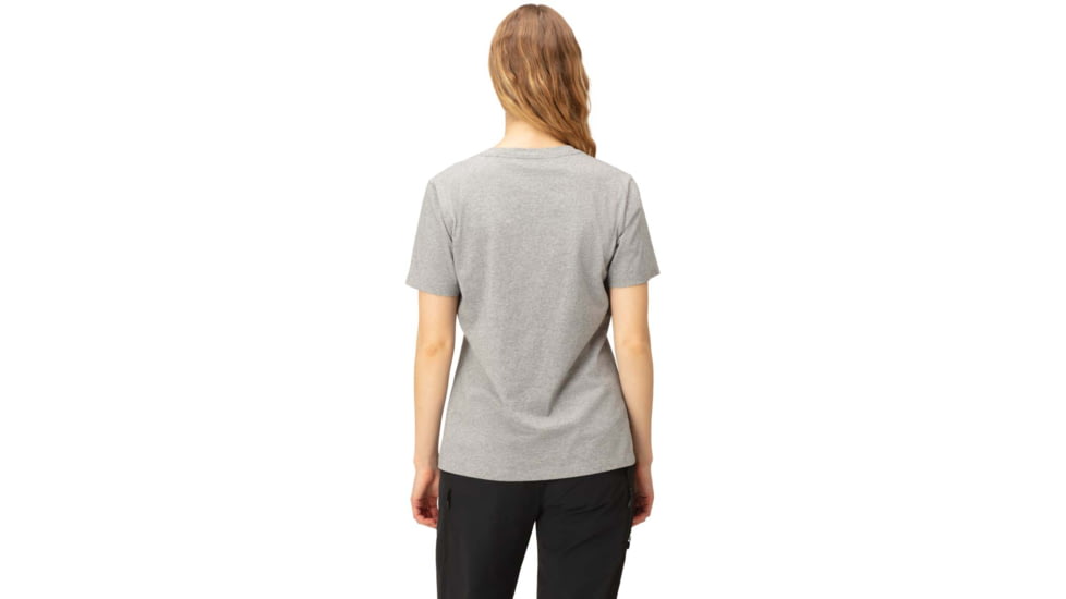 Norrona Big Stitch T-Shirt - Womens, Grey Melange, Small, 3407-23 8870 S