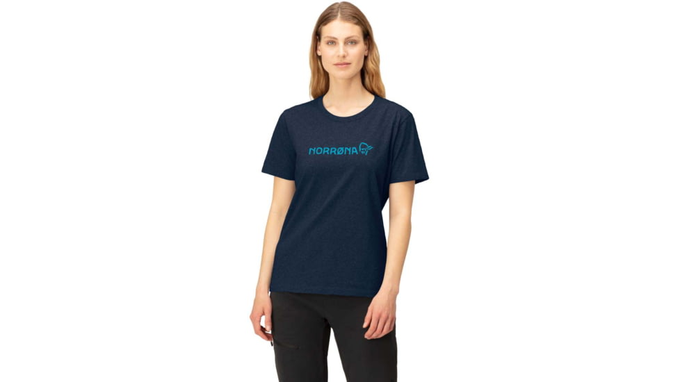 Norrona Big Stitch T-Shirt - Womens, Indigo Night, Large, 3407-23 2295 L