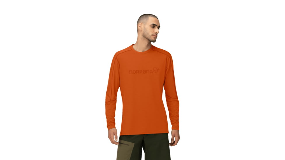 Norrona Falketind Equaliser Merino Round Neck Shirt - Mens, Gold Flame, Medium, 1820-22-1002-M