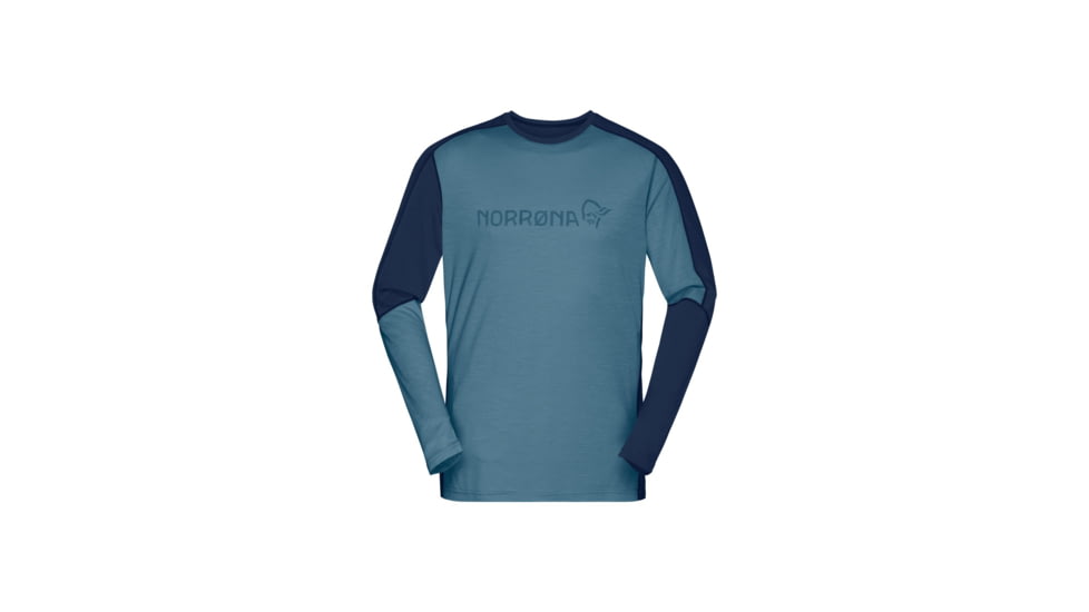 Norrona Falketind Equaliser Merino Round Neck Shirt - Mens, Trooper, Small, 1820-22-8016-S