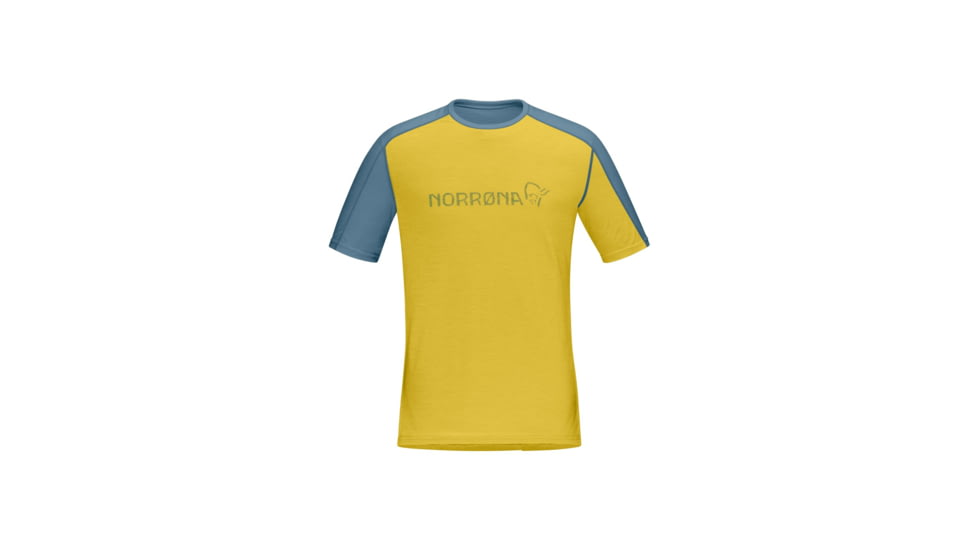 Norrona Falketind Equaliser Merino T-Shirt - Mens, Calendula, Medium, 1821-22-5566-M