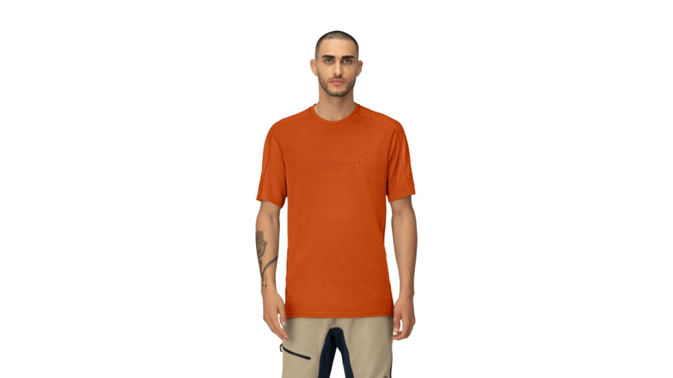Norrona Falketind Equaliser Merino T-Shirt - Mens, Gold Flame, Small, 1821-22-1002-S