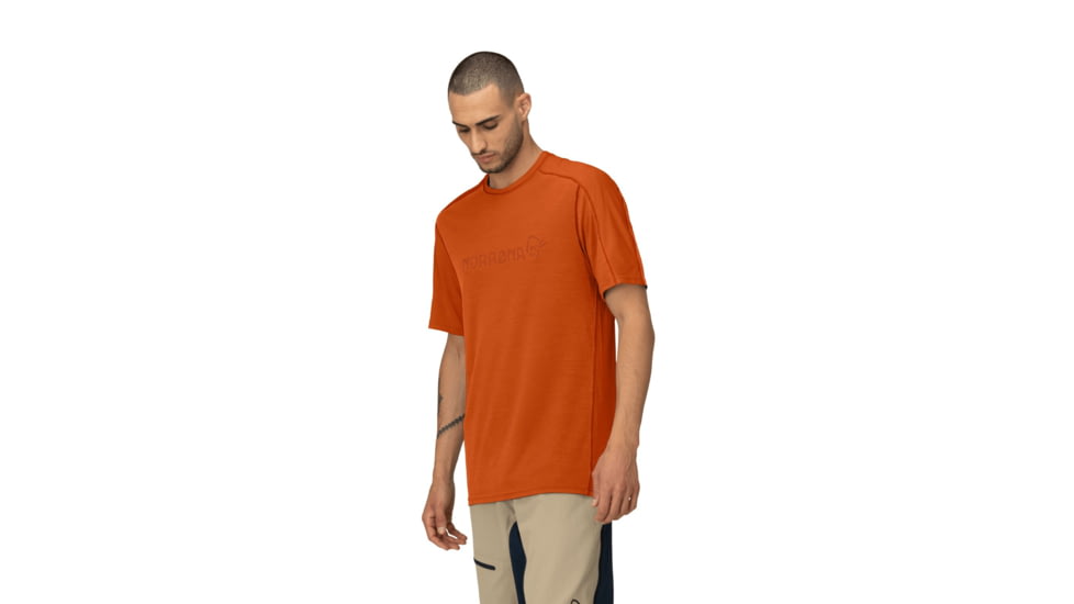 Norrona Falketind Equaliser Merino T-Shirt - Mens, Gold Flame, Small, 1821-22-1002-S