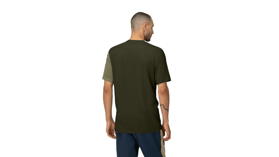 Norrona Falketind Equaliser Merino T-Shirt - Mens, Olive Night/Rosin, Extra Large, 1821-22-3319-XL