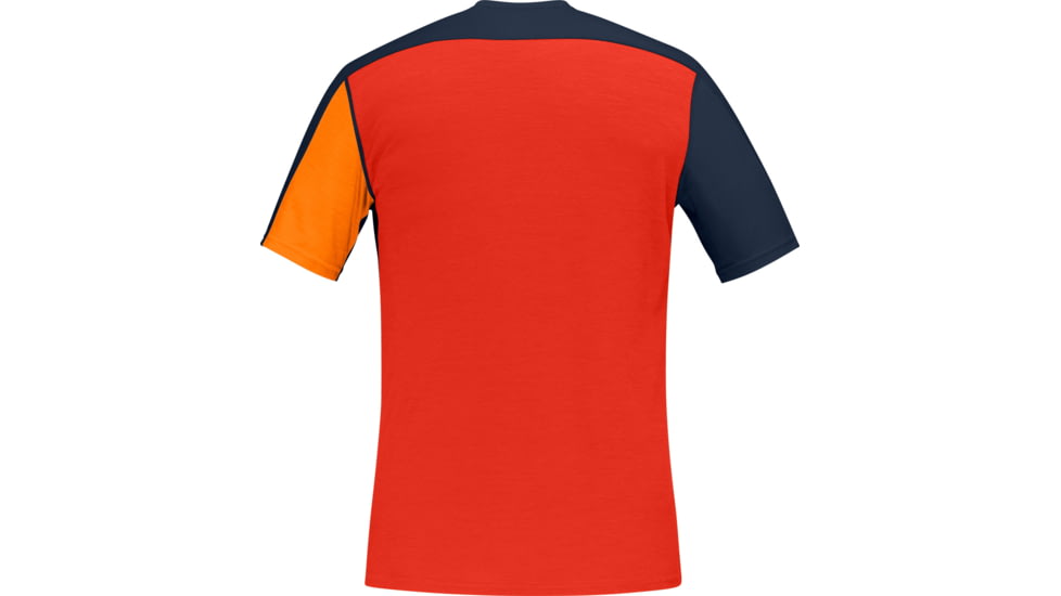 Norrona Falketind Equaliser Merino T-Shirt - Mens, Orange Popsicle/Indigo Night, 2XL, 7042698472342