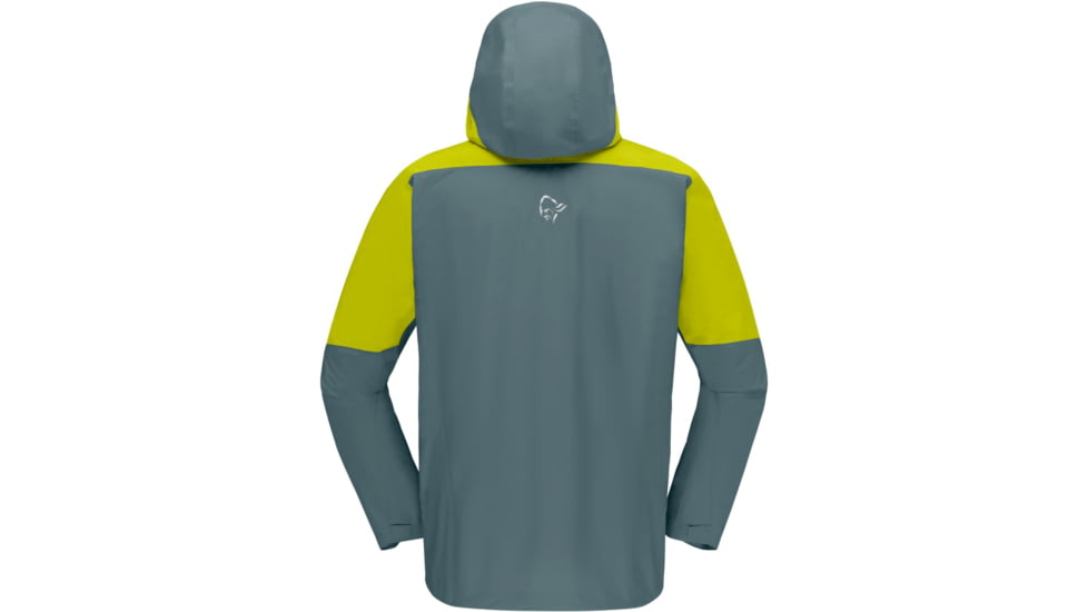 Norrona Falketind Gore-Tex Paclite Jacket - Mens, Sulphur Spring/North Atlantic, Extra Large, 7042698454676