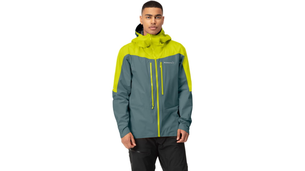 Norrona Falketind Gore-Tex Paclite Jacket - Mens, Sulphur Spring/North Atlantic, Extra Large, 7042698454676