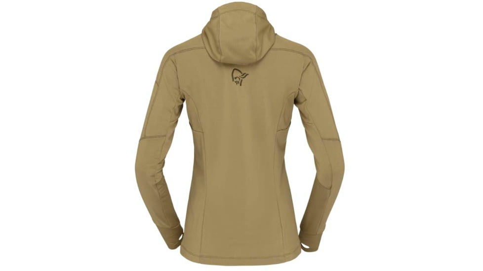 Norrona Falketind Power Grid Hooded Jacket - Womens, Olive Drab, Extra Small, 1811-23 3897 XS