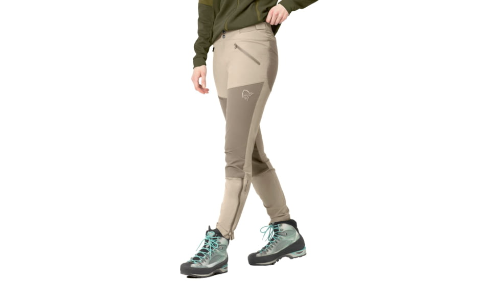 Norrona Falketind Rugged Slim Pants - Womens, Pure Cashmere, Medium, 1802-22-9001-M