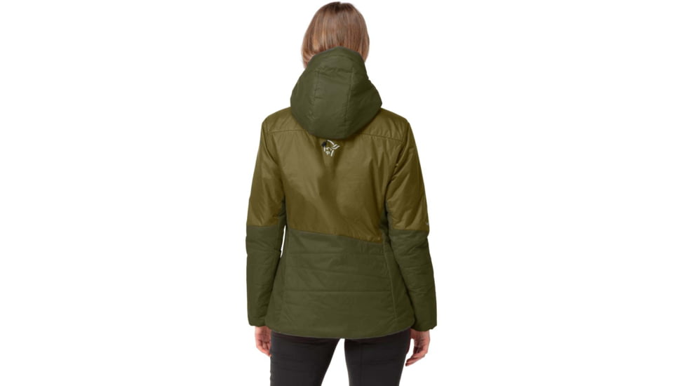 Norrona Falketind Thermo Hooded Jacket - Womens, Olive Drab/Olive Night, Small, 1857-22 3908 S
