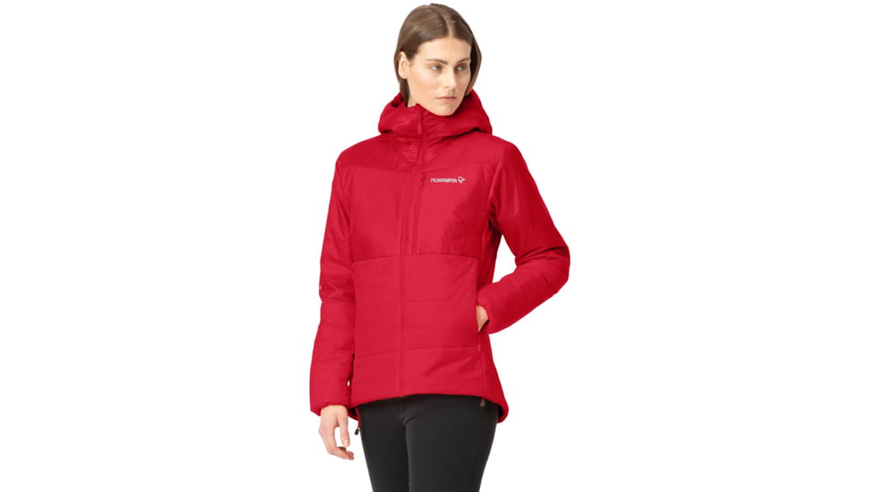Norrona Falketind Thermo60 Hood - Womens, True Red, Large, 7042698463586