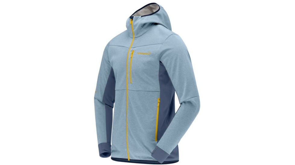Norrona Falketind Warm Octa Hooded Jacket - Mens, Blue Fog/Vintage Indigo, Small, 1815-22 6634 S