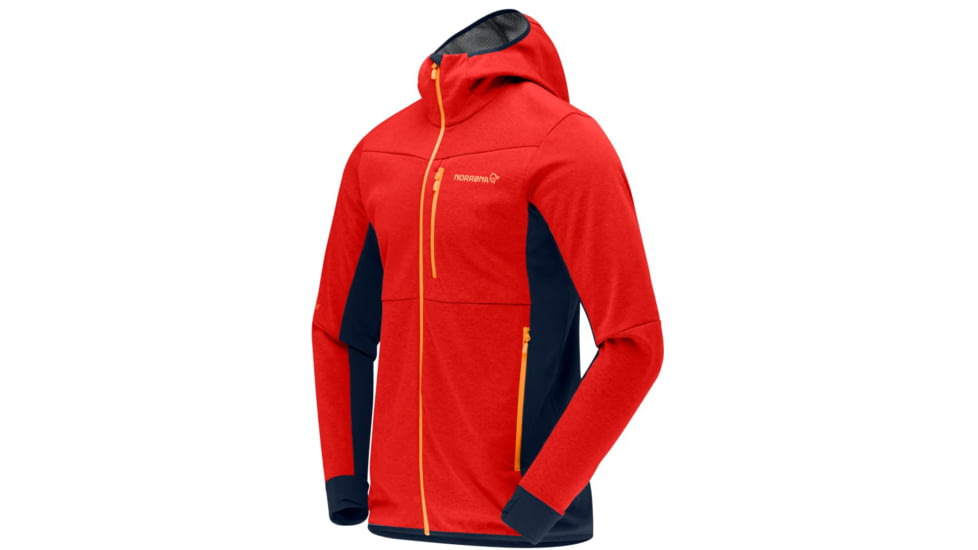 Norrona Falketind Warm2 Octa Hood - Mens, Arednalin/Indigo Night, Large, 7042698452320