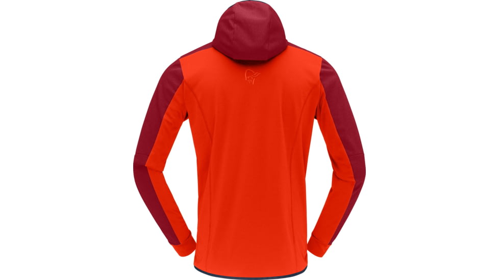 Norrona Falketind Warm2 Octa Hooded Jacket - Mens, Arednalin/Rhubarb, Medium, 1815-22-5646-M