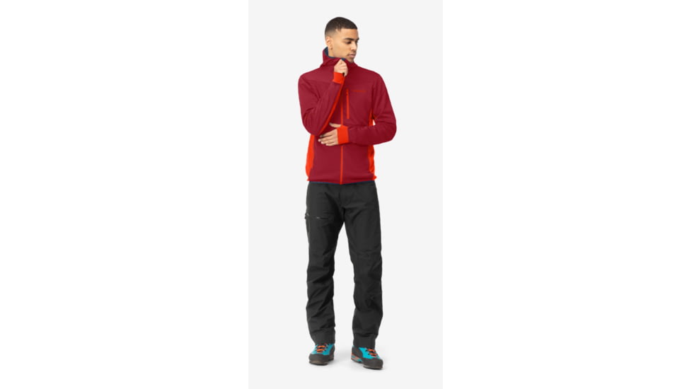 Norrona Falketind Warm2 Octa Hooded Jacket - Mens, Arednalin/Rhubarb, Medium, 1815-22-5646-M