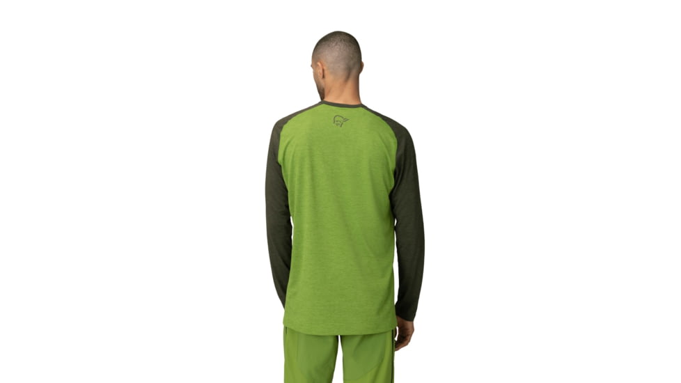 Norrona Fjora Equaliser Lightweight Long Sleeve - Mens, Norrona Green, Large, 2222-18-3397-L