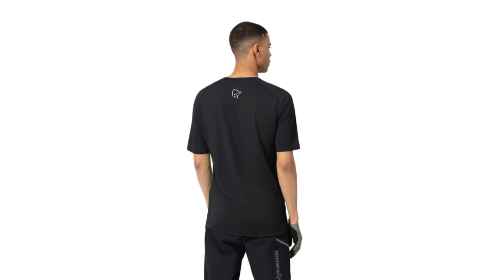 Norrona Fjora Wool T-Shirt - Mens, Caviar, Small, 2224-21-7718-S