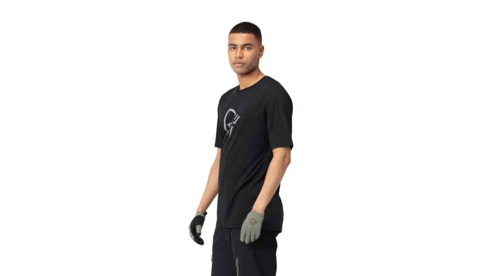 Norrona Fjora Wool T-Shirt - Mens, Caviar, Small, 2224-21-7718-S