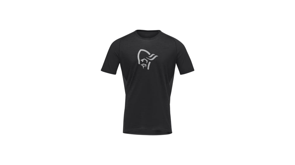 Norrona Fjora Wool T-Shirt - Mens, Caviar, Small, 2224-21-7718-S
