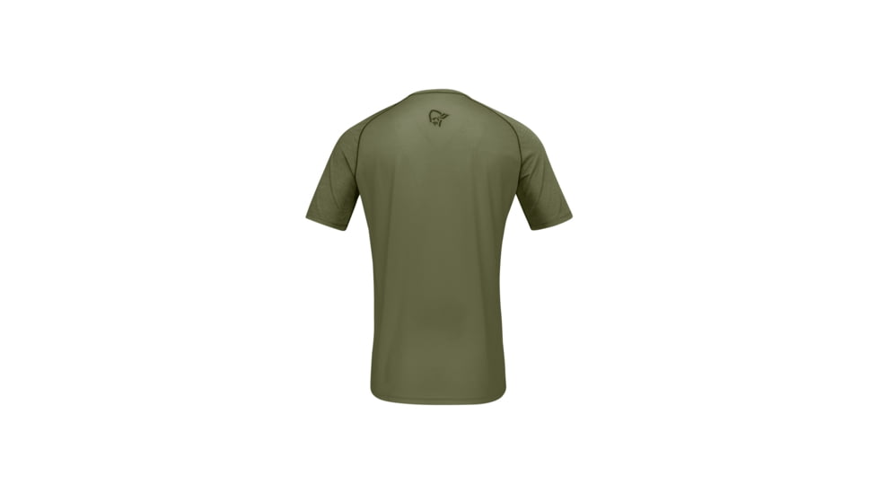 Norrona Fjora Wool T-Shirt - Mens, Olive Night, Medium, 2224-21-3301-M