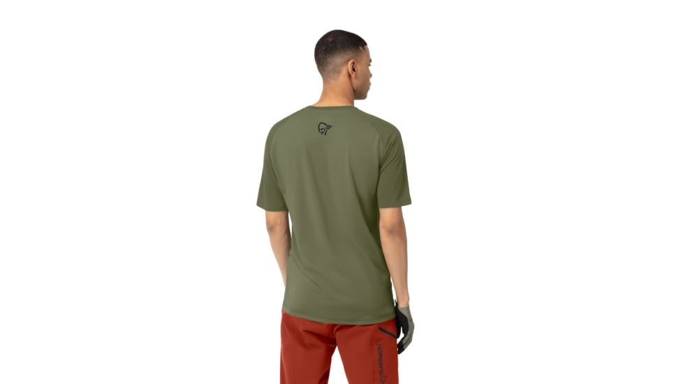 Norrona Fjora Wool T-Shirt - Mens, Olive Night, Medium, 2224-21-3301-M