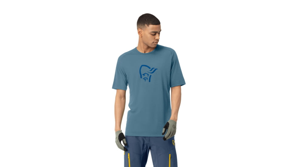 Norrona Fjora Wool T-Shirt - Mens, Trooper, Large, 2224-21-8016-L