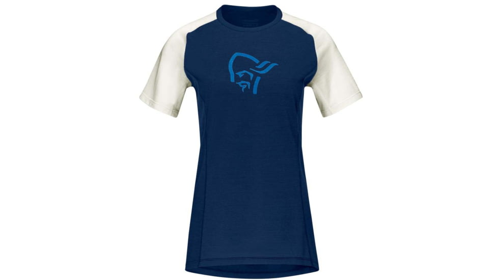 Norrona Fjora Wool T-Shirt - Womens, Indigo Night, Large, 2225-21 2295 L