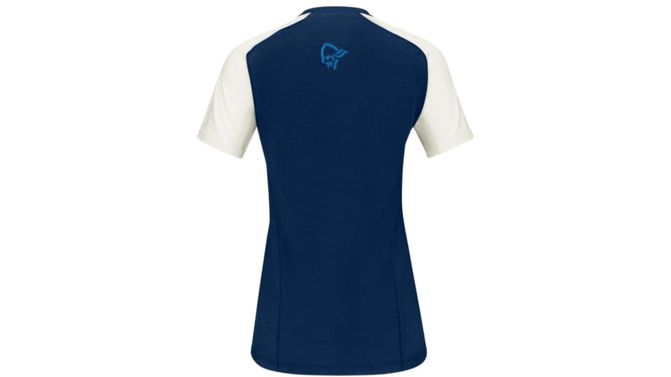 Norrona Fjora Wool T-Shirt - Womens, Indigo Night, Large, 2225-21 2295 L