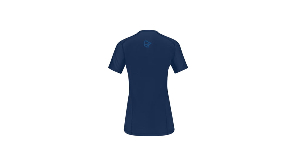 Norrona Fjora Wool T-Shirt - Womens, Indigo Night/Infinity, Extra Small, 2225-21-2203-XS